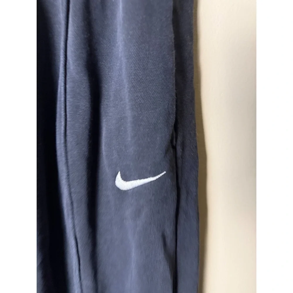 Nike Fleece Cotton Blend Jogger Pants Drawstring Youth M Black Heavyweight